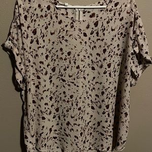 Maurice’s women’s XL flowy blouse animal print